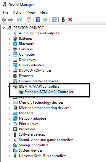 Ahci Controller Driver For Windows 10